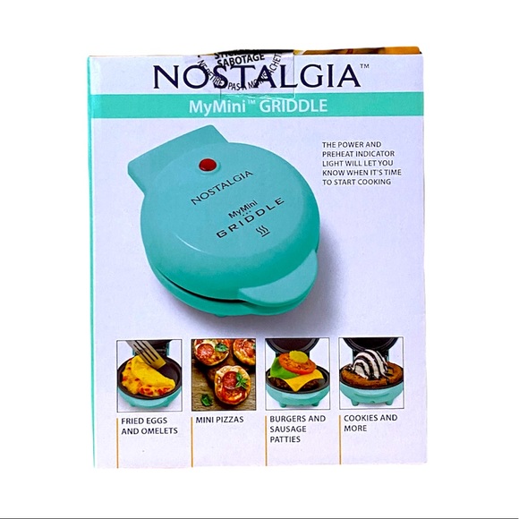 Nostalgia MyMini Teal Personal Electric Griddle - Picture 2 of 8